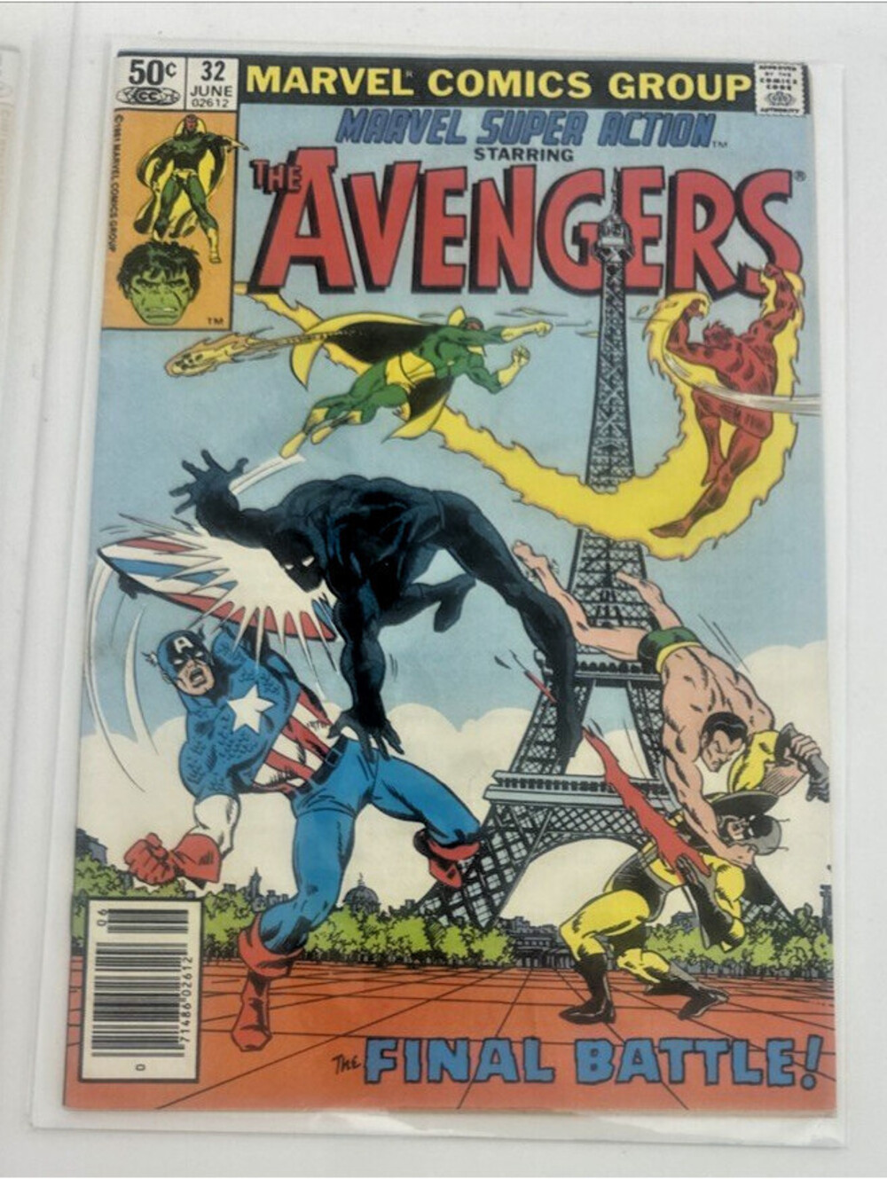 Marvel Super Action 32 Avengers 1981 Bronze Age Sal Buscema VG Reprint #71